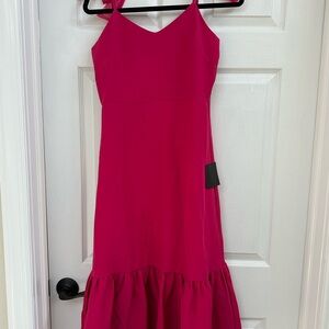 Vibrant Pink Sleeveless Dress